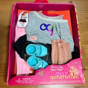 Our Generation Warm Up Your Step Ballet 18" Doll set New